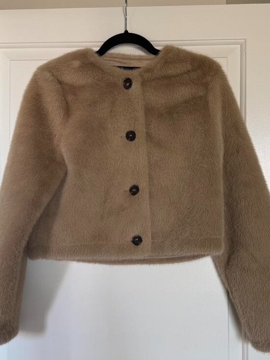 Zara Jackets & Blazers - Zara Women's Tan and Brown Jacket